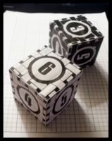 Dice : Dice - My Designs - Woven Black and White Oct 2009